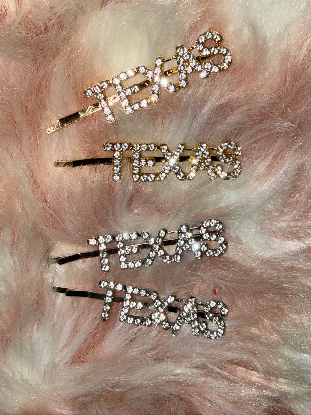 TEXAS SIZE BLING BARRETTES